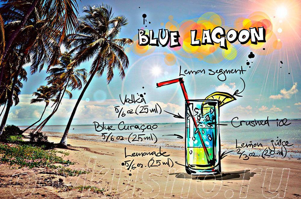 Коктейль Голубая Лагуна (Blue Lagoon)